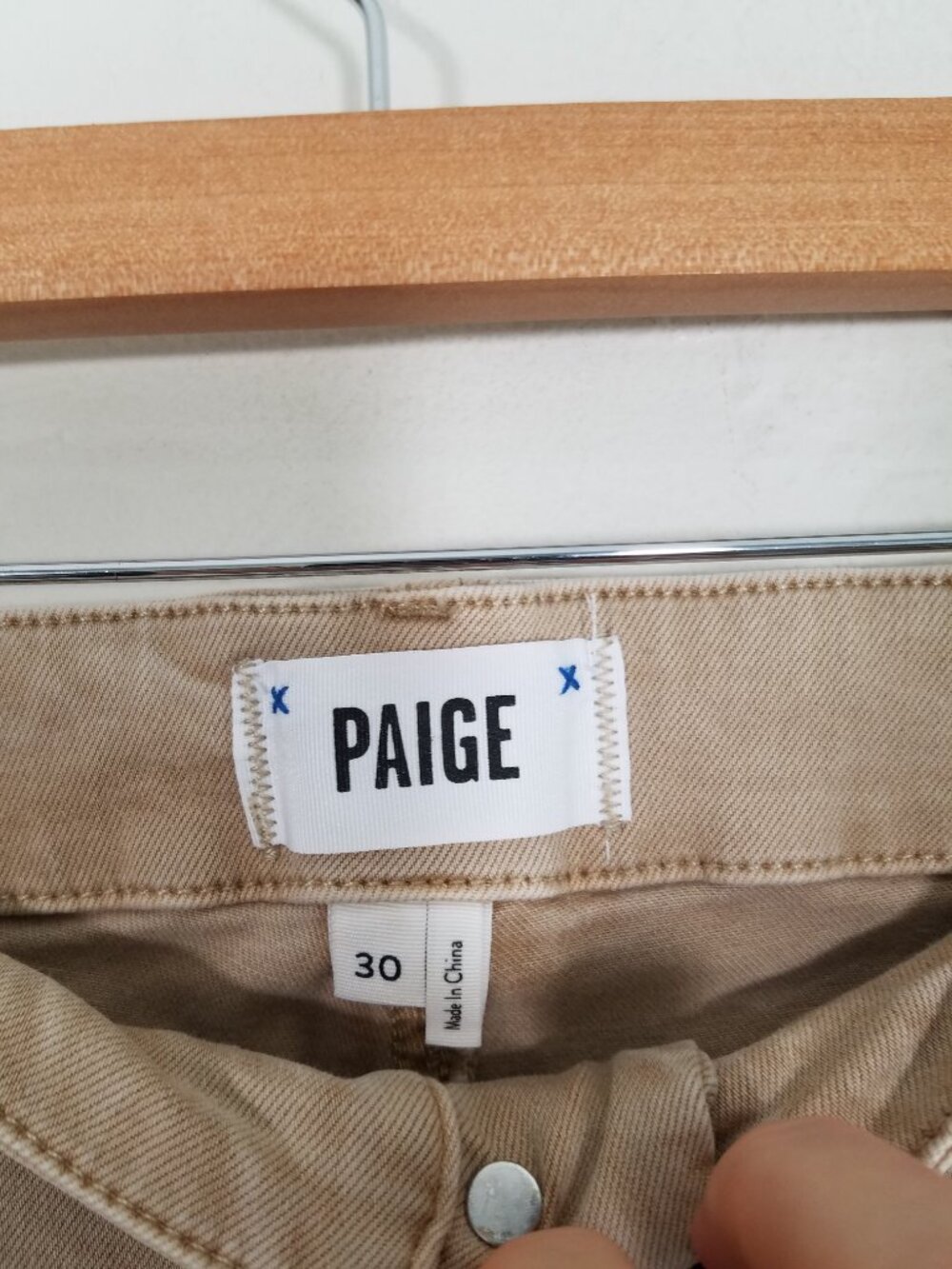 PAIGE Mayslie Jogger Super Stretch Crop Pants Zip Legs Size 30 - Picture 8 of 12